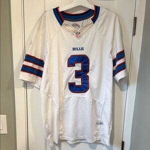 Nike White and Blue Men's Shirt
